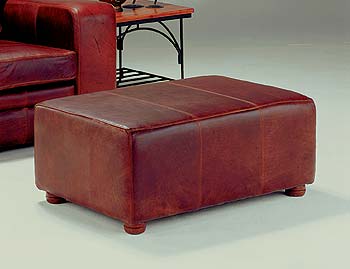 Macy Leather Footstool