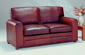 Furniture123 Madison Leather 2 1/2 Seater Sofa Bed