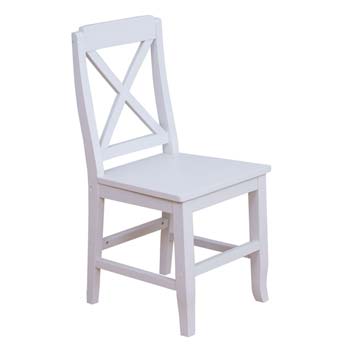 Maine White Visitors Office Chair