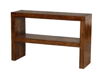 Furniture123 Malaya Mango Console Table with Shelf - FREE