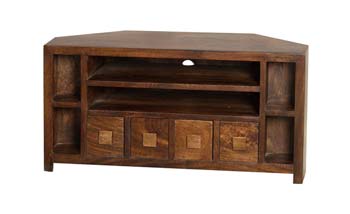 Malaya Mango Corner TV Storage Unit - FREE NEXT