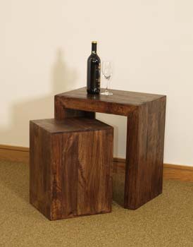 Furniture123 Malaya Nest of Tables - FREE NEXT DAY DELIVERY