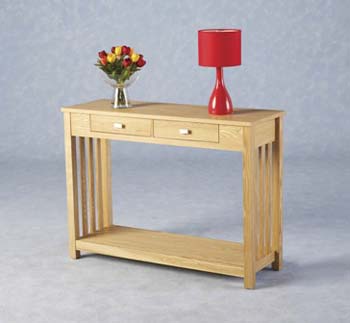 Furniture123 Marco Ash Console Table - FREE NEXT DAY DELIVERY