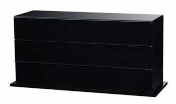 Furniture123 Marina Black 6 Drawer Chest