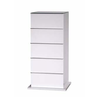 Furniture123 Marina White 5 Drawer Chest
