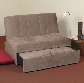 Marlie 2 Seater Sofa Bed in Latte