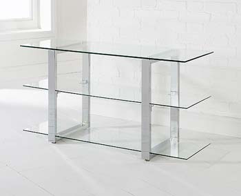 Furniture123 Marnie Clear Glass TV Unit