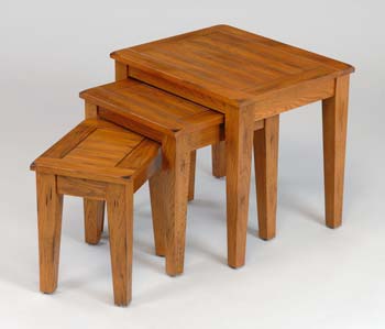 Furniture123 Maryland Oak Nest Of Tables