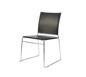 Matera Dining Chair in Black (set of 4) - FREE