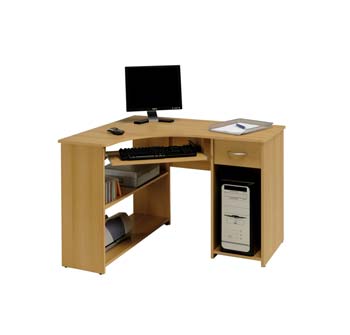 Max Computer Desk in Samberg Beech