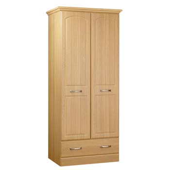 Furniture123 Maybn 2 Door 1 Drawer Wardrobe