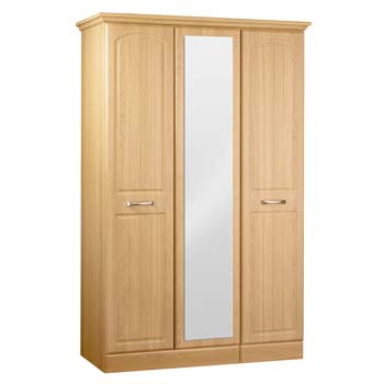 Furniture123 Maybn 3 Door Mirrored Wardrobe