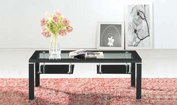 Furniture123 Medlar Rectangular Glass Coffee Table