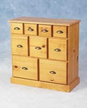 Furniture123 Merchant Chest in Antique Pine