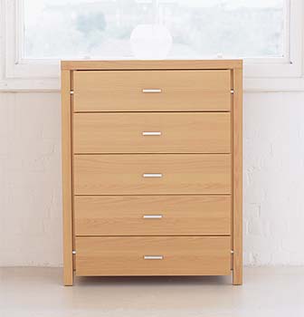Meridith Beech 5 Drawer Chest
