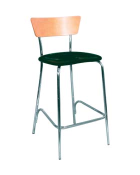 Furniture123 Mestra Stool with Padded Seat