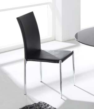 Furniture123 Meto Black Dining Chairs (pair) - FREE NEXT DAY