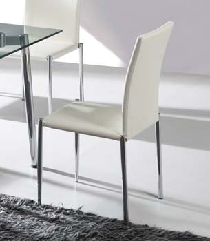 Furniture123 Meto Cream Dining Chairs (pair) - FREE NEXT DAY