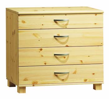 Furniture123 Mickey Natural 4 Drawer Chest - FREE NEXT DAY