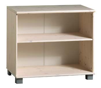 Furniture123 Mickey White 1 Shelf Bookcase