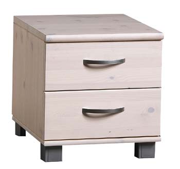 Mickey White Bedside Cabinet - FREE NEXT DAY