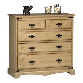 Furniture123 Miguel Pine 2   3 Drawer Chest