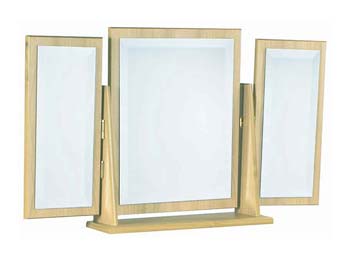 Furniture123 Milan Birch Triple Butterfly Mirror