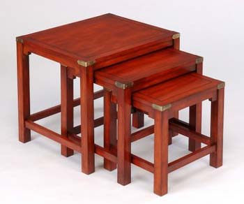 Furniture123 Military Nest of Tables