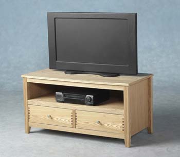 Furniture123 Mimi Ash 2 Drawer TV Unit - FREE NEXT DAY DELIVERY