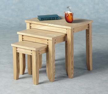 Furniture123 Mimi Ash Nest Of Tables - FREE NEXT DAY DELIVERY