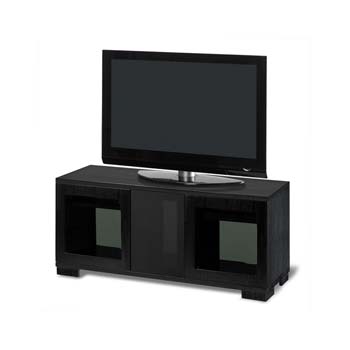 Furniture123 Mission 3 Door TV Cabinet in Black Oak