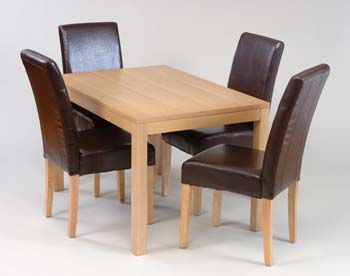 Furniture123 Mollestad Ash Medium Rectangular Dining Table