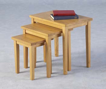 Furniture123 Mondo Oak Nest Of Tables