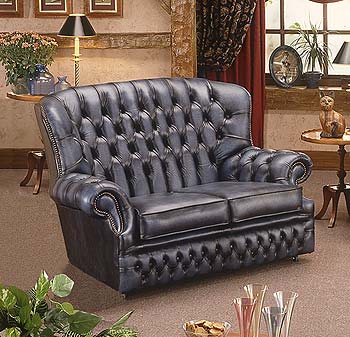 Furniture123 Monk Leather 2 Seater Sofa