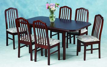 Montana Extending Dining Set in Mahogany