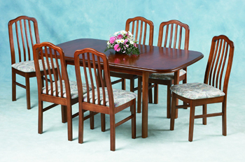 Montana Extending Dining Set in Medium Oak