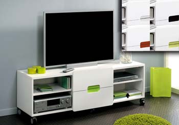 Furniture123 Multi TV Unit in White Lacquer