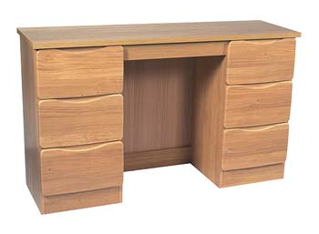 Furniture123 Naples Oak 6 Drawer Dressing Table