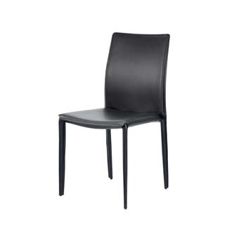 Furniture123 Napoli Dining Chair in Black (pair)