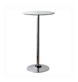 Furniture123 Narice Chrome and Glass Bar Table