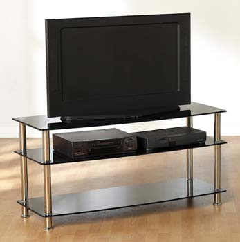 Furniture123 Neo TV Unit in Black - FREE NEXT DAY DELIVERY