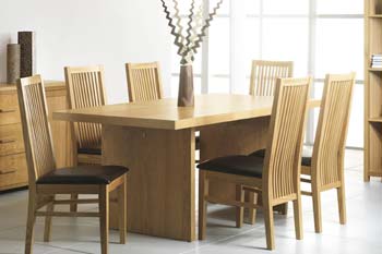Furniture123 Nevada Large Panel Dining Table