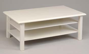Furniture123 New England Coffee Table with Shelves