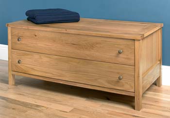 Furniture123 Newhampton Light Oak 2 Drawer Chest - WHILE