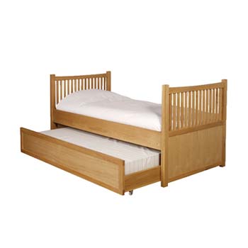 Furniture123 Newport Oak Trundle Guest Bed