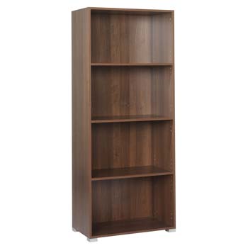 Furniture123 Newsam Tall Bookcase in Walnut