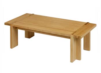 Furniture123 Nexo Light Oak Rectangular Coffee Table
