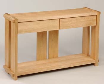Furniture123 Nexus Hall Table In Light Oak