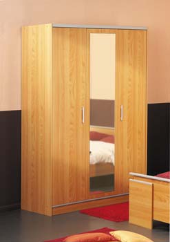 Furniture123 Nina 3 Door Wardrobe in Japanese Pear Tree -