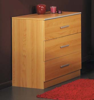 Furniture123 Nina 3 Drawer Chest in Japanese Pear Tree -